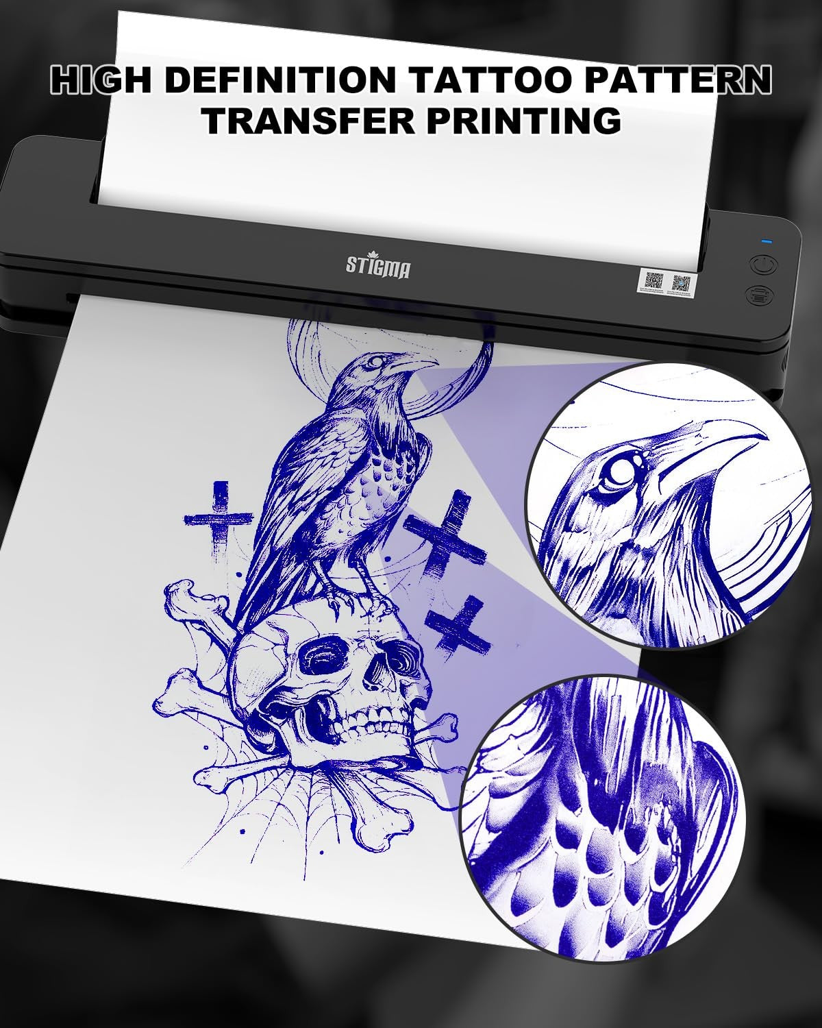Tattoo Stencil Printer A4 Wireless Thermal Copier Transfer Machine Kit