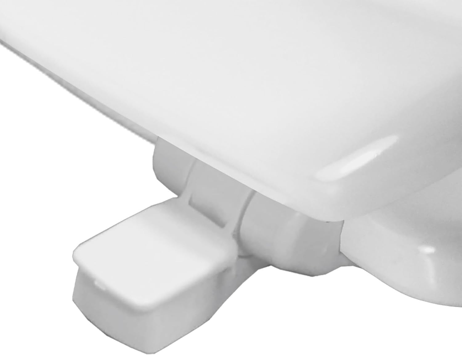 Shell Ultra-Fix Toilet Seat White Wooden Soft Close Easy Clean 155mm
