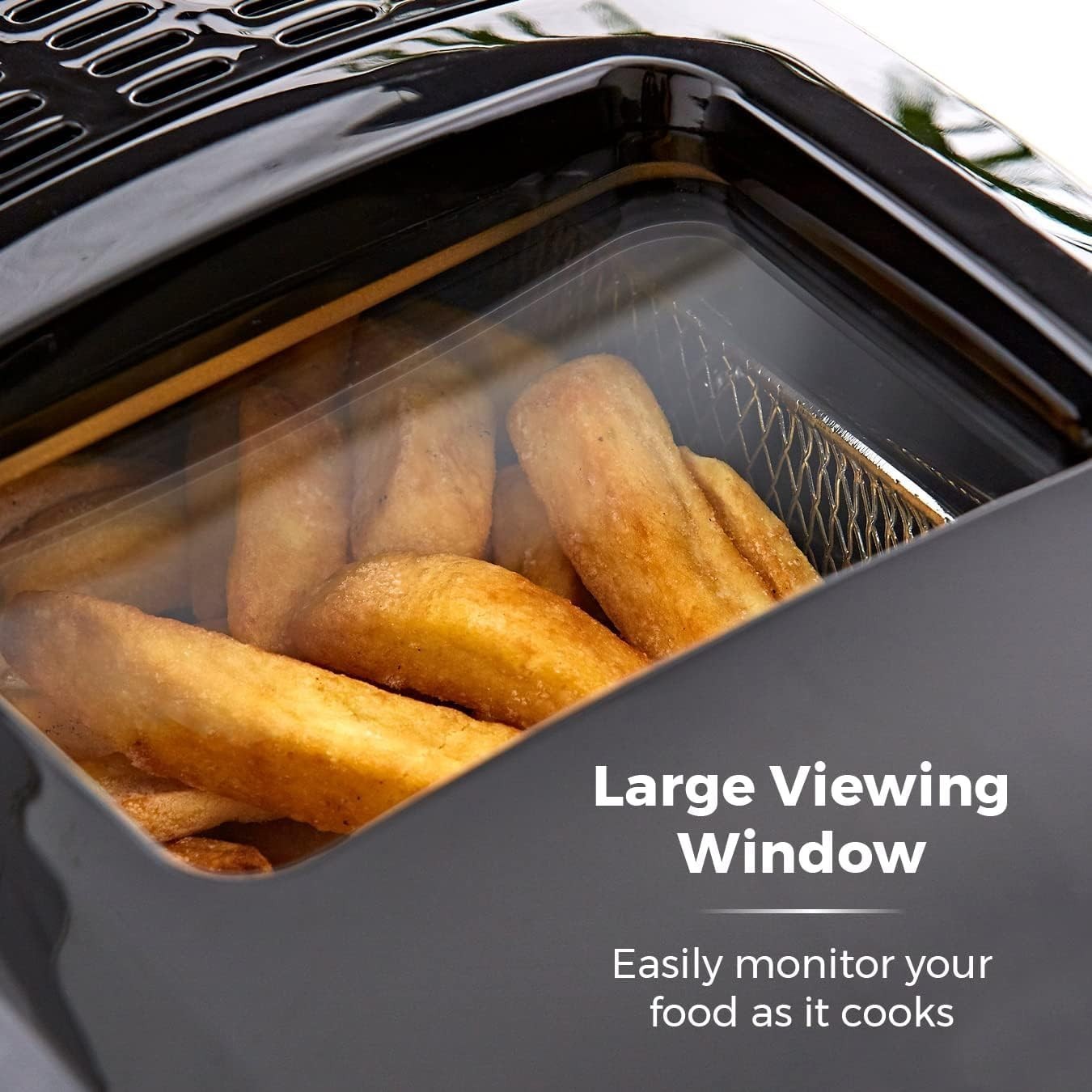 3L Deep Fat Fryer 2300W Adjustable Thermostat Timer Large Viewing Window