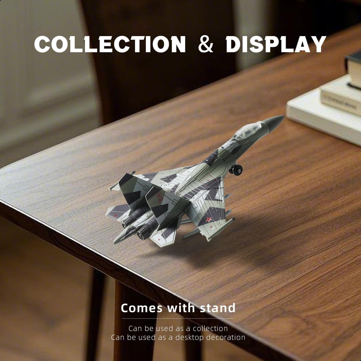 1:100 Scale SU-35 Fighter Jet Model Kit – 34 PCS Military Assembly Toy Set
