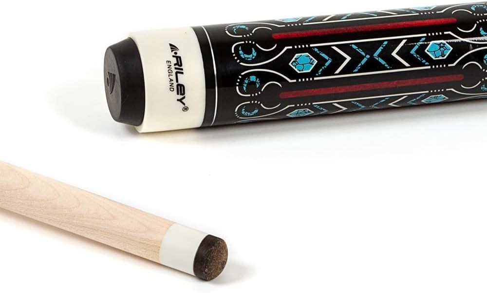 58" American Pool Cue 13mm Tip Linen Wrap Maple Shaft w/ Hard Case
