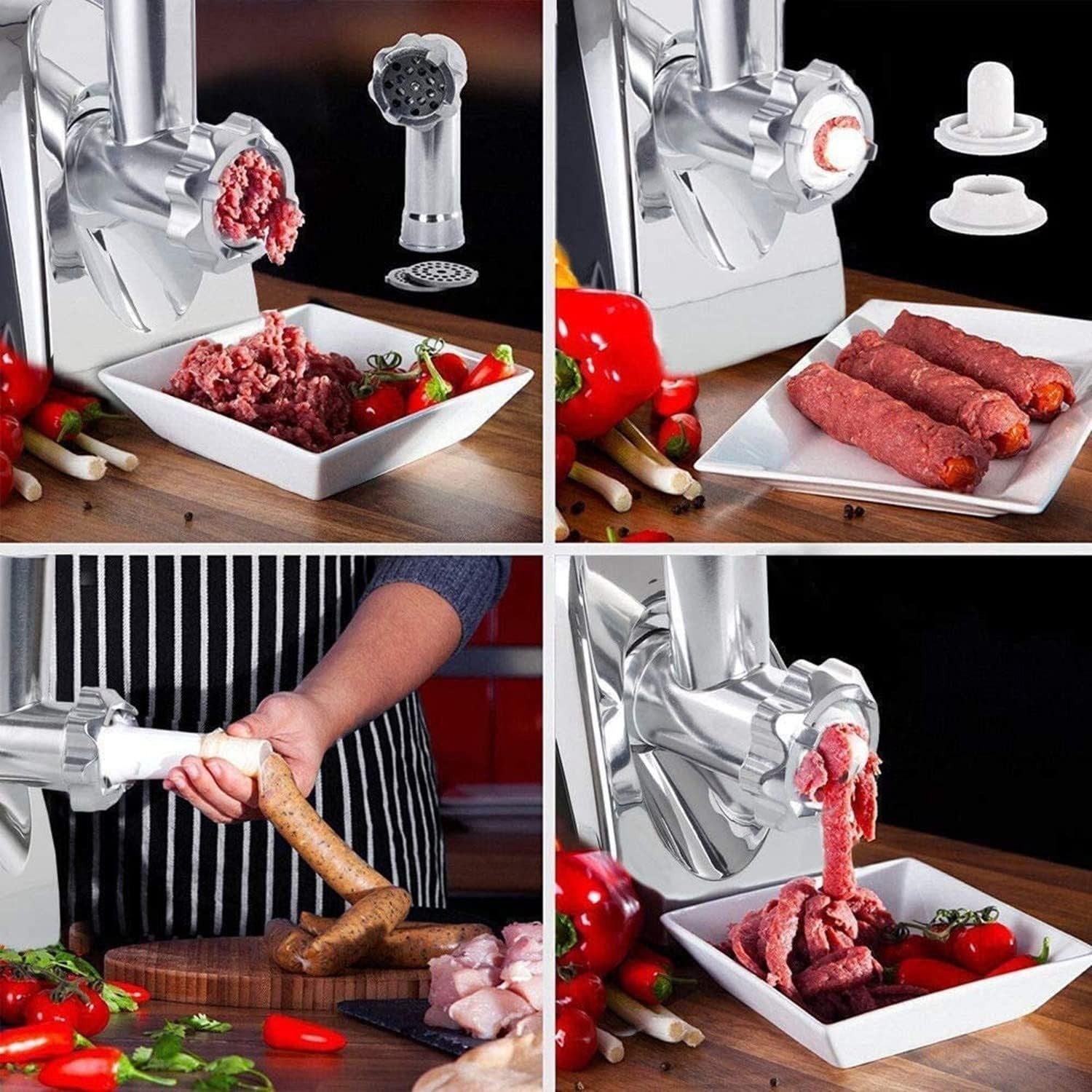 2800W Electric Meat Grinder Sausage Maker Food Mincer Kibbe Machine