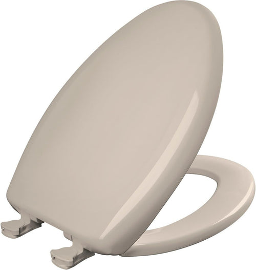 Blush Elongated Toilet Seat Soft Close Closed Front Easy-Clean