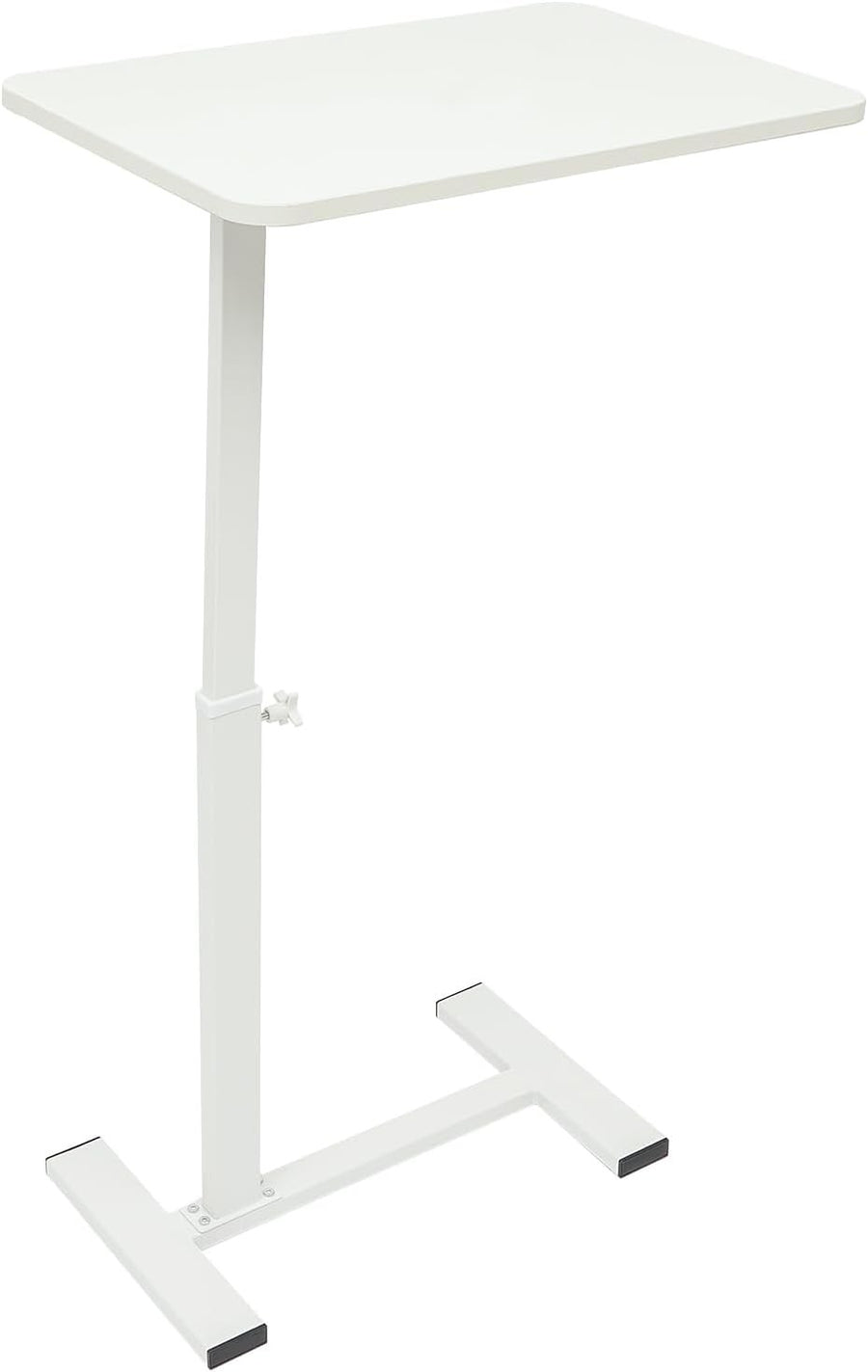 Overbed Table Laptop Desk Adjustable Height Rolling Bedside 60x40cm