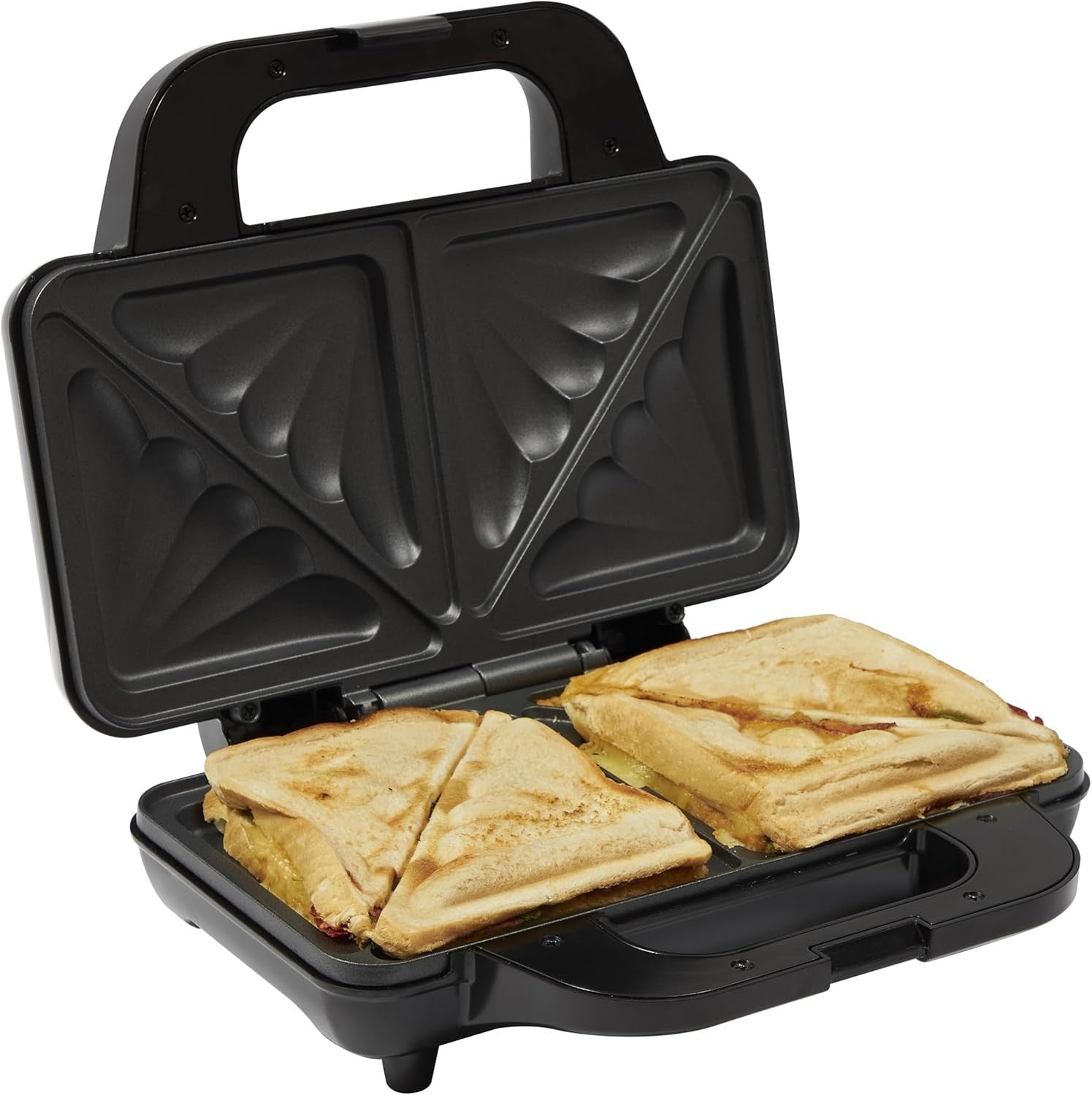 Deep Fill Sandwich Maker Non-Stick Compact Portable Toastie Maker Silver
