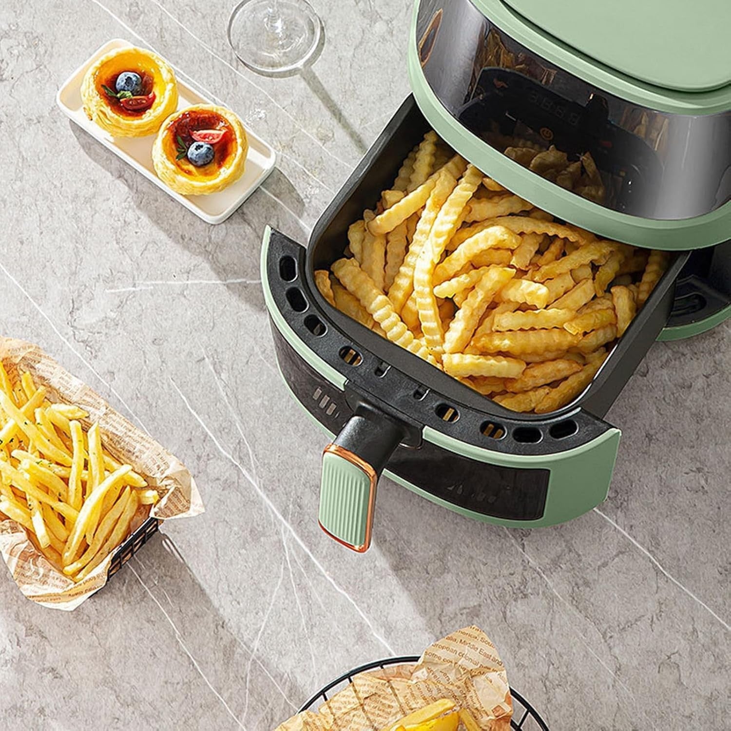 8L Air Fryer With Viewing Window Oil Free 1350W Family Size