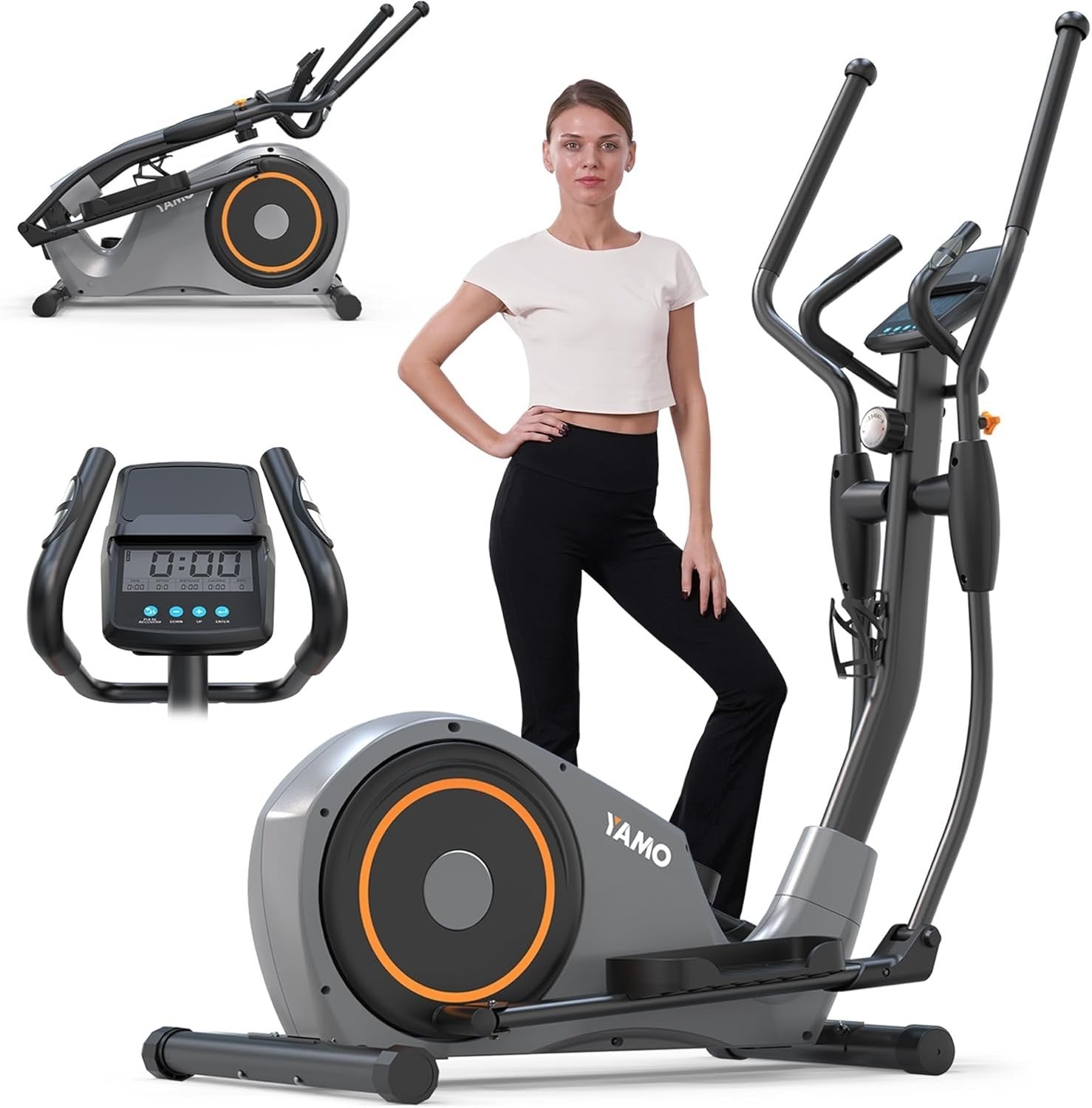 Under Desk Electric Elliptical 12-Speed Portable Seated Pedal Exerciser