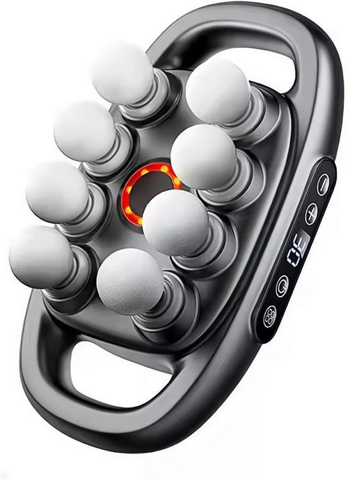 8 Head Deep Tissue Massage Gun Quiet Muscle Relief Red Light Full Body