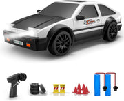 1:24 RC Drift Car 20KM/H–4WD Remote Control Toy with LED Lights & Extra Tires