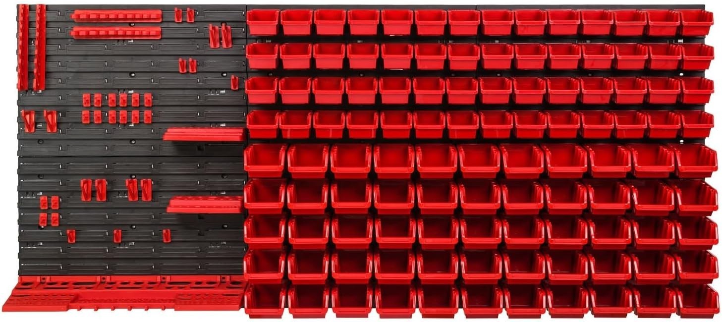 Extra Large Garage Pegboard Tool Organizer Wall Storage Rack
