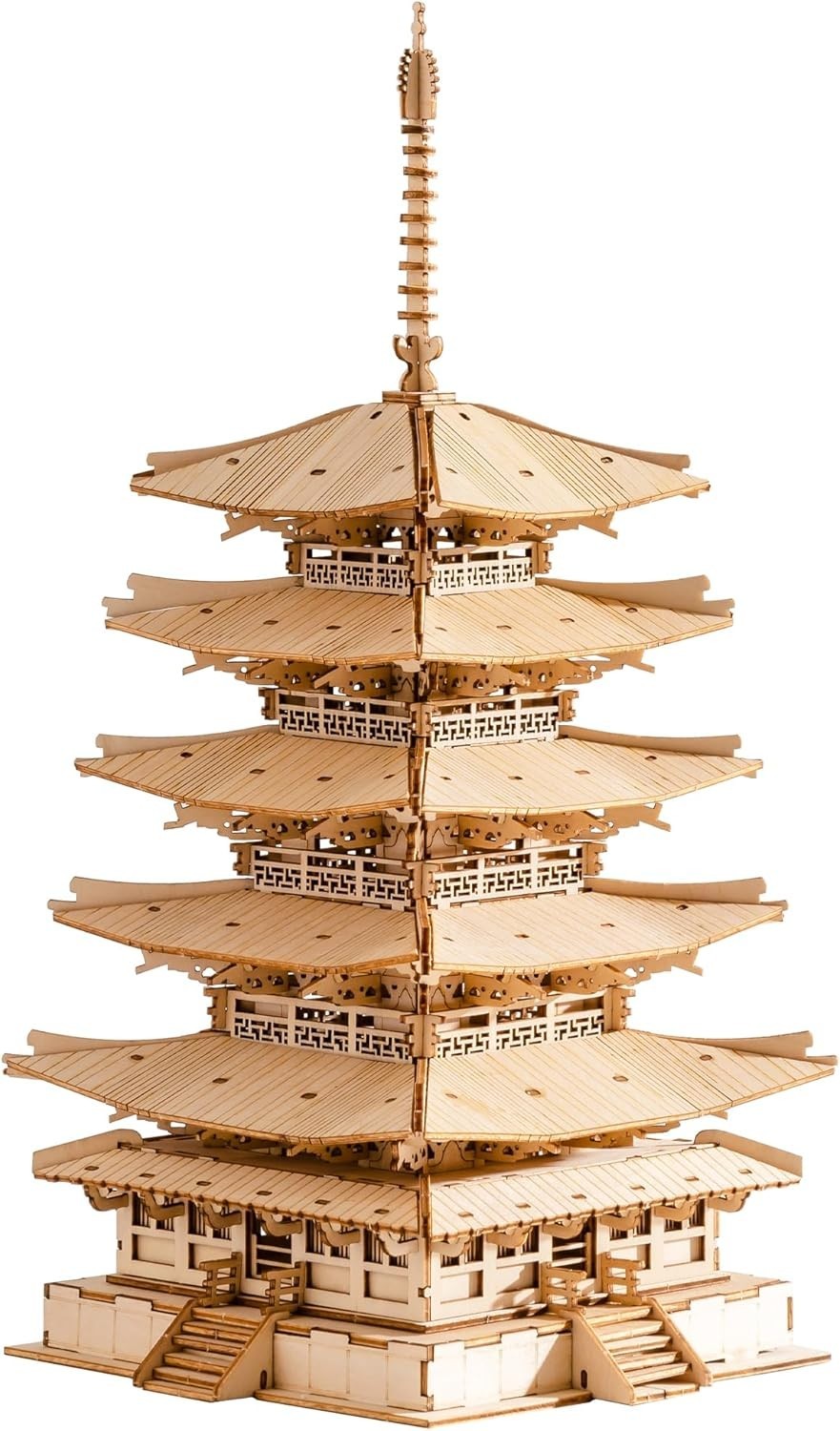 Japanese Pagoda 3D Wooden Puzzle 275 Piece Model Kit Home Decor Gift