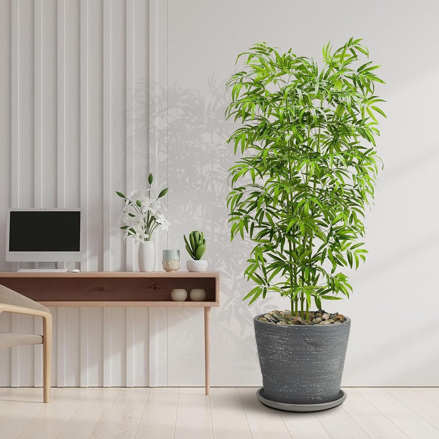 180cm Artificial Bamboo Plant in Pot Lifelike Green Tall Indoor Home Decoration