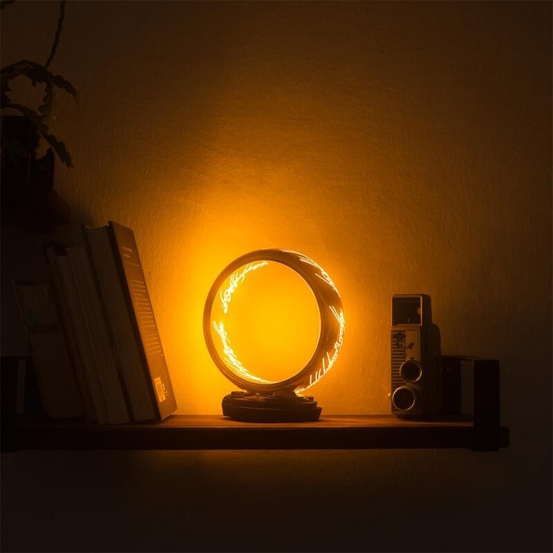 Lord of the Rings One Ring Lamp - Official Tolkien LED Light Home Decor Gift