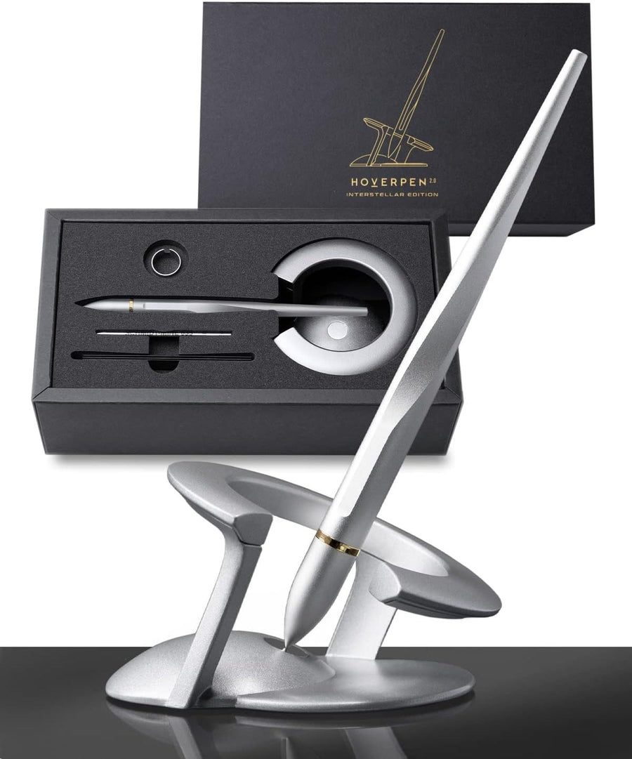 Hoverpen Interstellar Edition Roller Ball Pen Starlight Silver Silver Ink Model