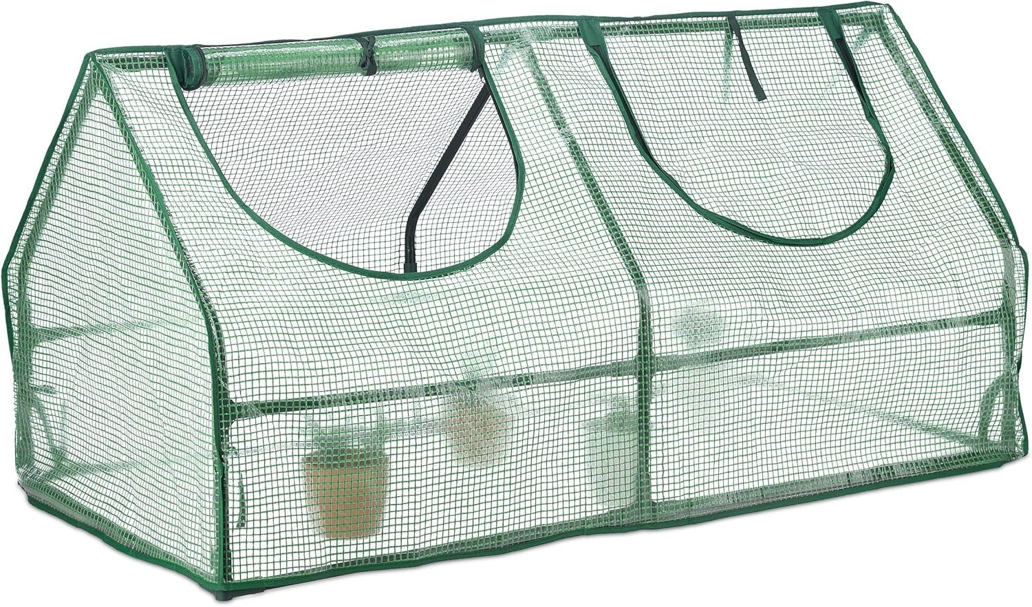 Cold Frame Greenhouse PVC Film 120x60x60cm | Weatherproof Garden Plant Shelter