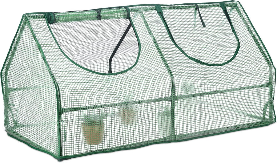 Cold Frame Greenhouse PVC Film 120x60x60cm | Weatherproof Garden Plant Shelter
