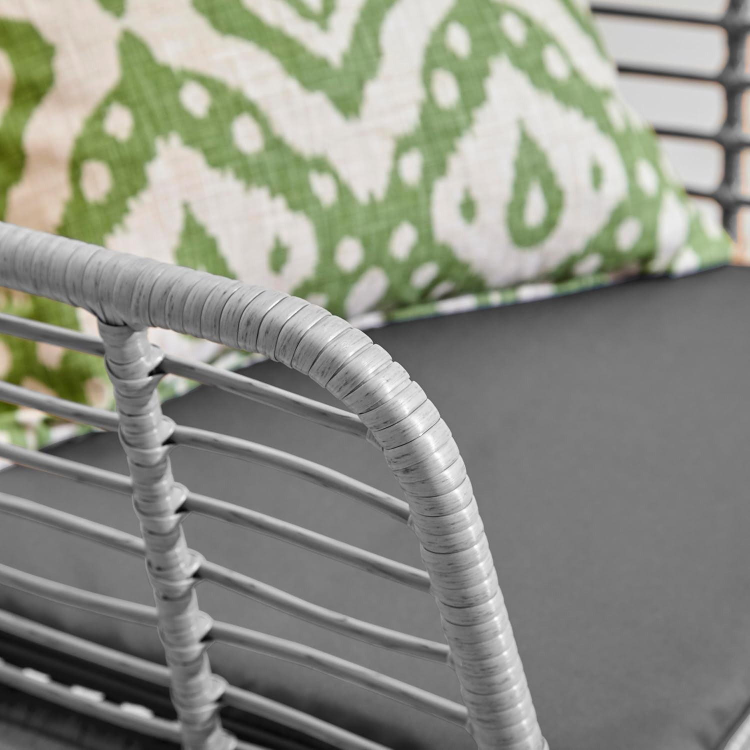 Rattan Garden Furniture Set Grey 4 Seater Patio Sofa Table Chairs