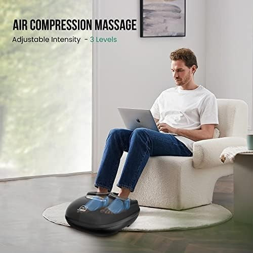 4D Shiatsu Foot Massager with Heat, Deep Kneading, Compression & Vibration