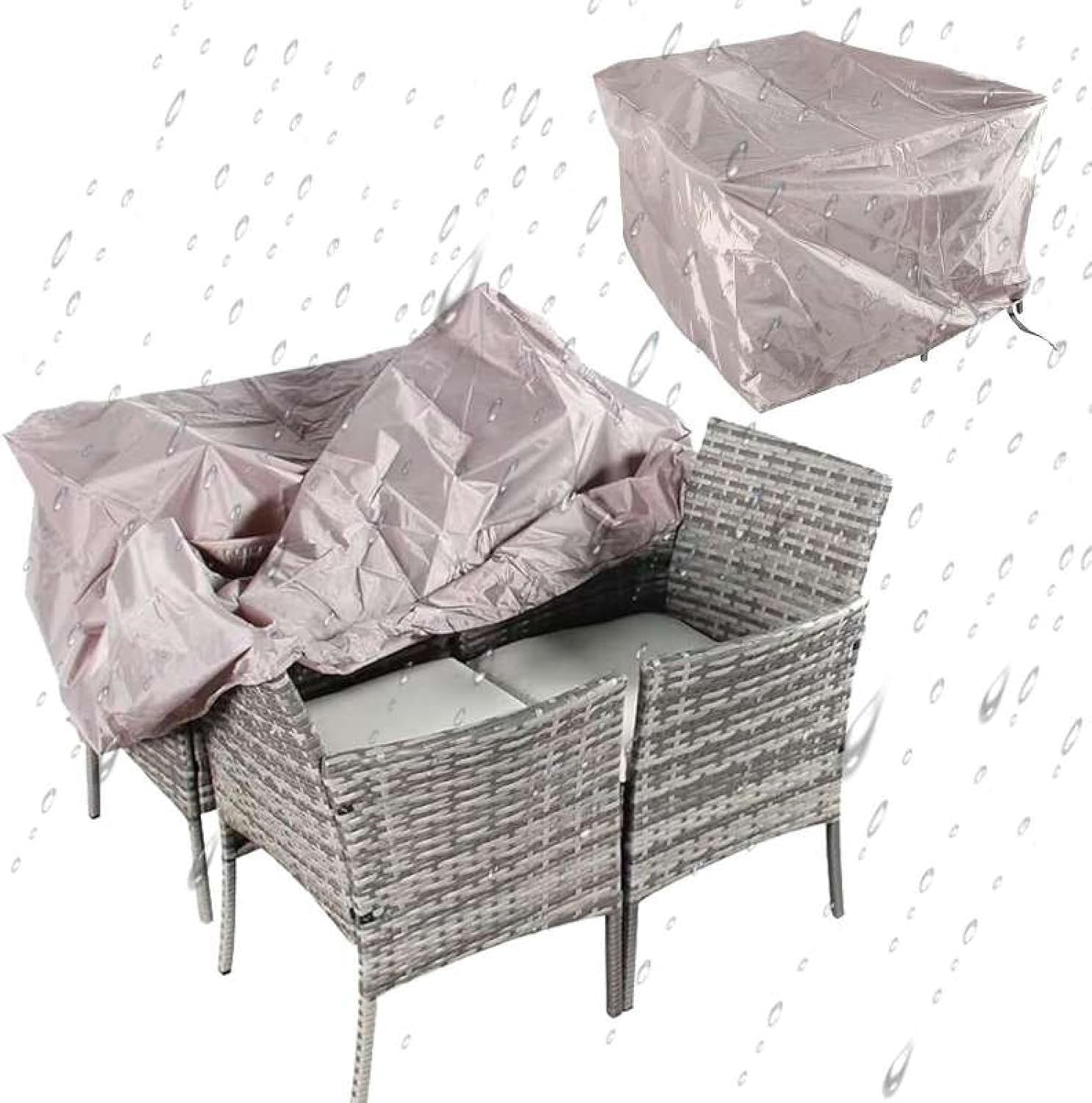 Rattan Garden Furniture Set 4 Piece Sofa Chairs Table Outdoor Patio