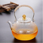 900ml Glass Teapot with Strainer Heat Resistant Stove Safe Tea Pot