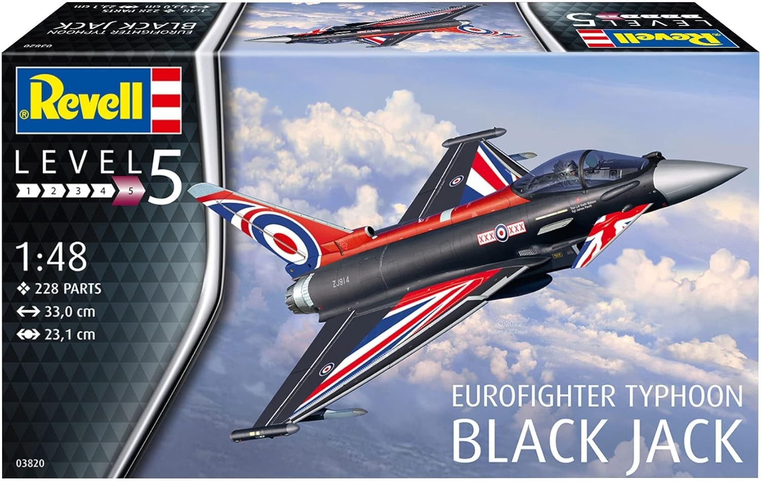 1:48 Eurofighter Jet Model Kit Military Plastic Build Unpainted Collectible