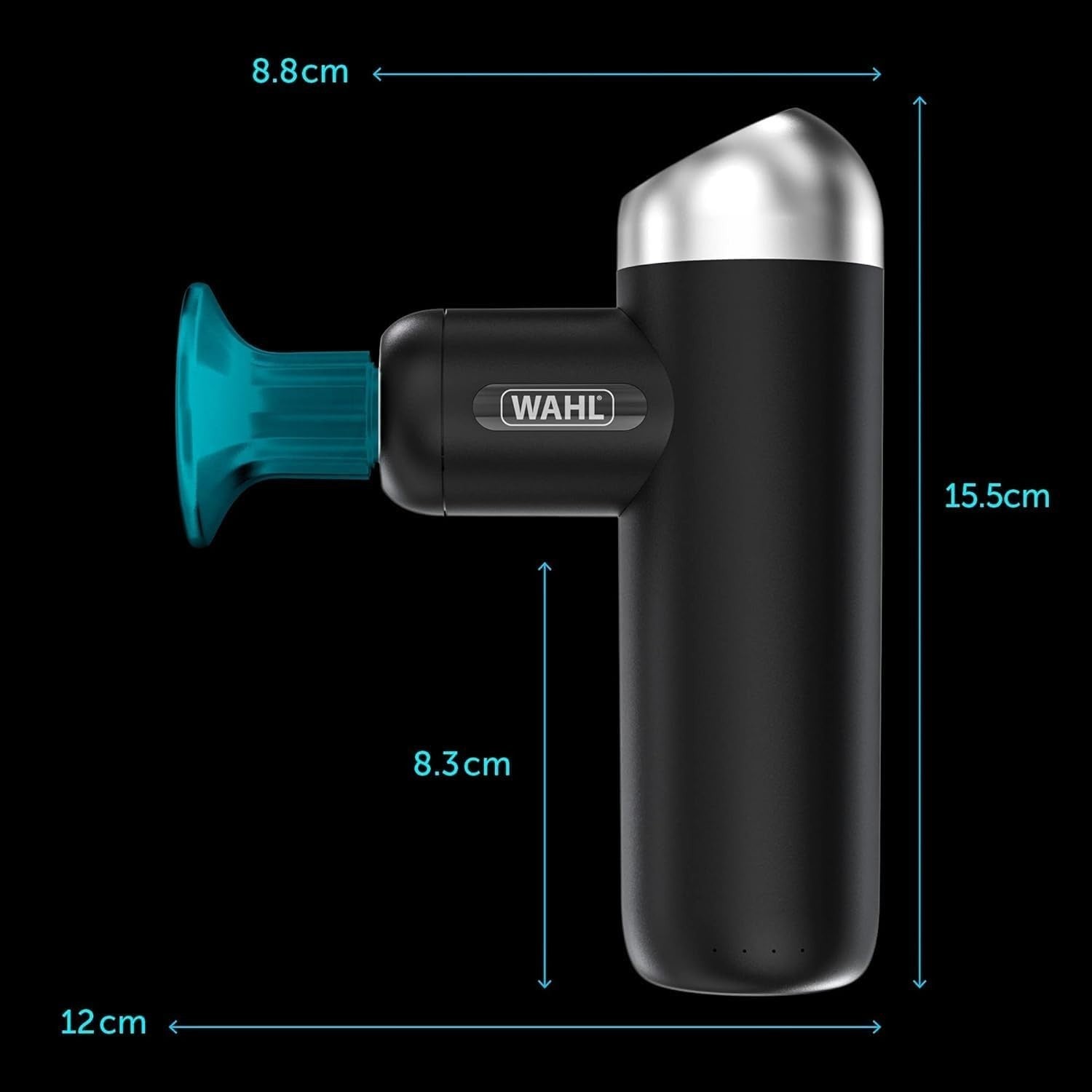 Mini Massage Gun Deep Tissue Percussion LCD Screen Cordless Muscle Relief