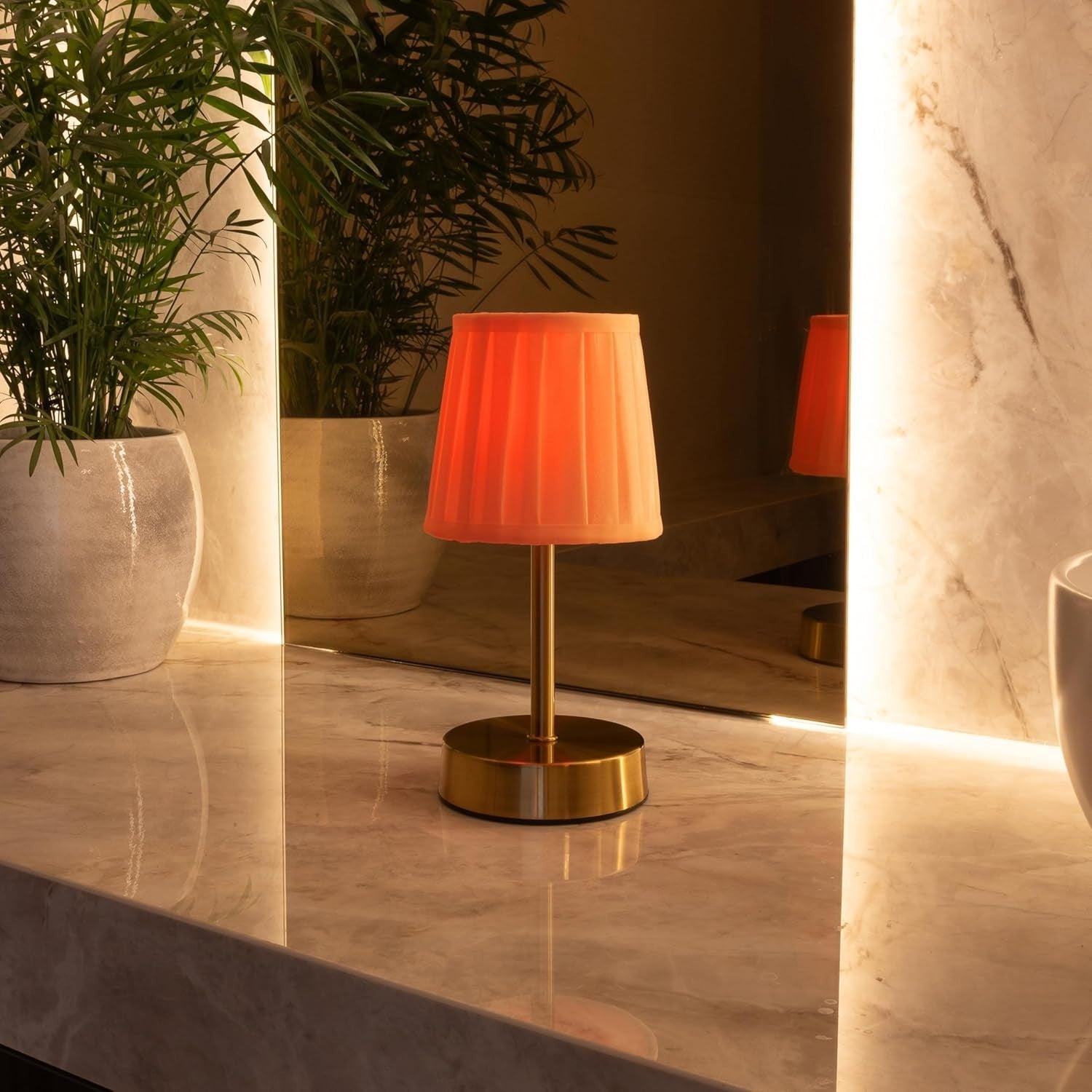 Wireless Rechargeable LED Table Lamps Set of 4, Remote, Dimmable, Color-Changing
