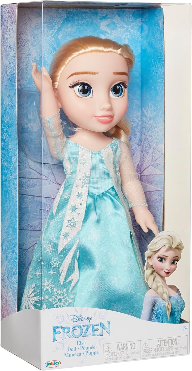 14in Ice Queen Fashion Doll Glitter Cape Braided Hair Toy