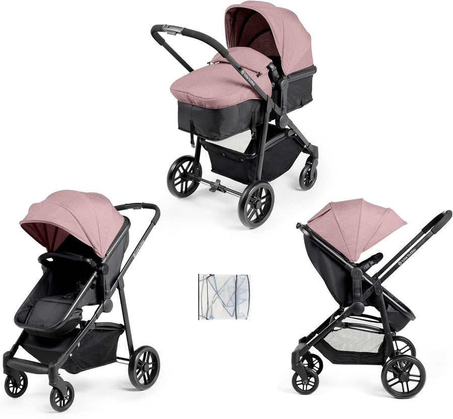 2 in 1 Pushchair Pram Lie Flat Newborn to 3 Years Lightweight
