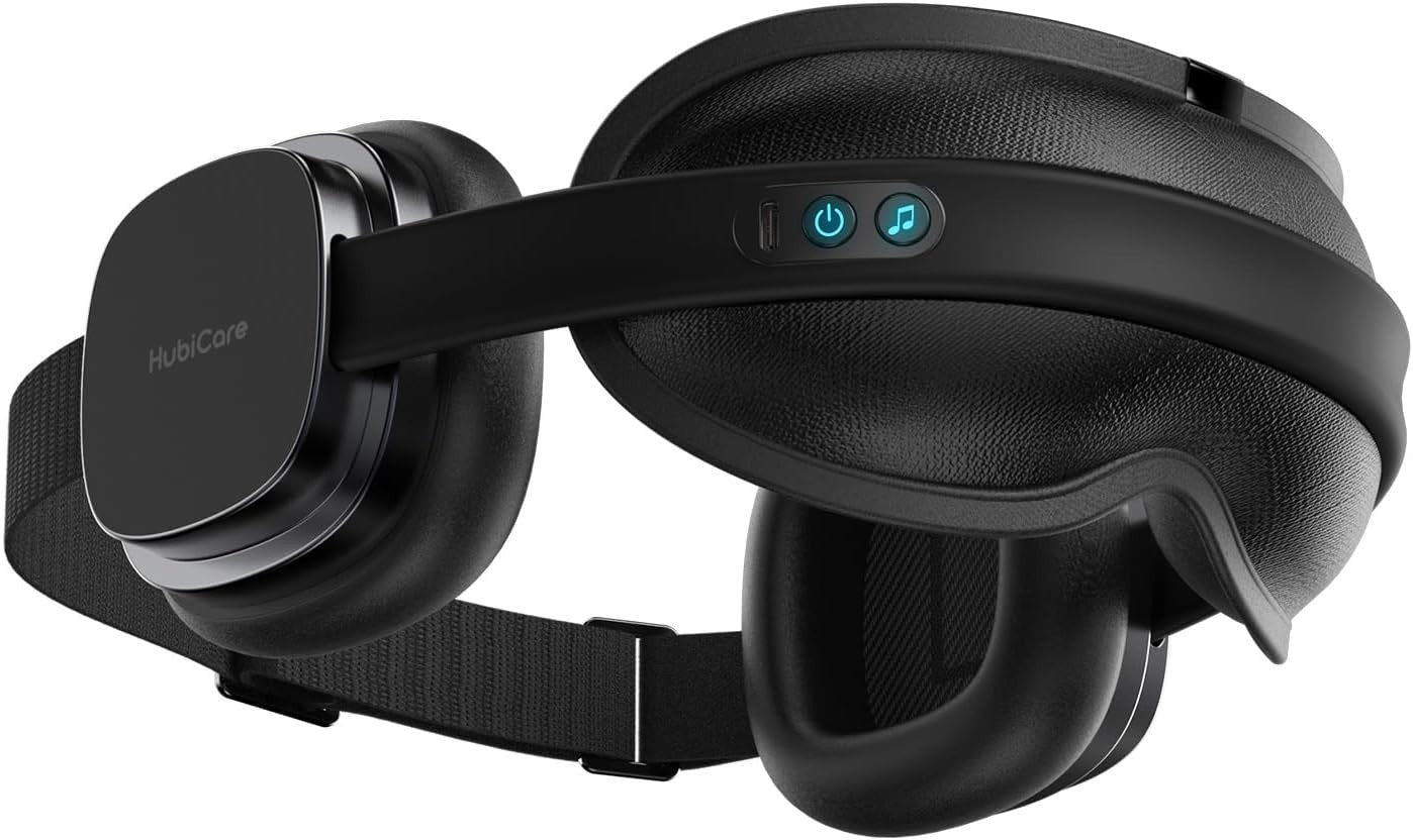 Noise Cancelling Heated Eye Mask Bluetooth Sleep Focus Aid