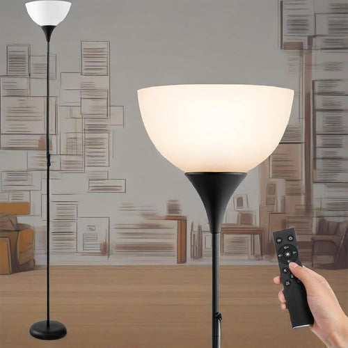 Dimmable Floor Lamp Remote Control Uplighter Standing Light Living Room