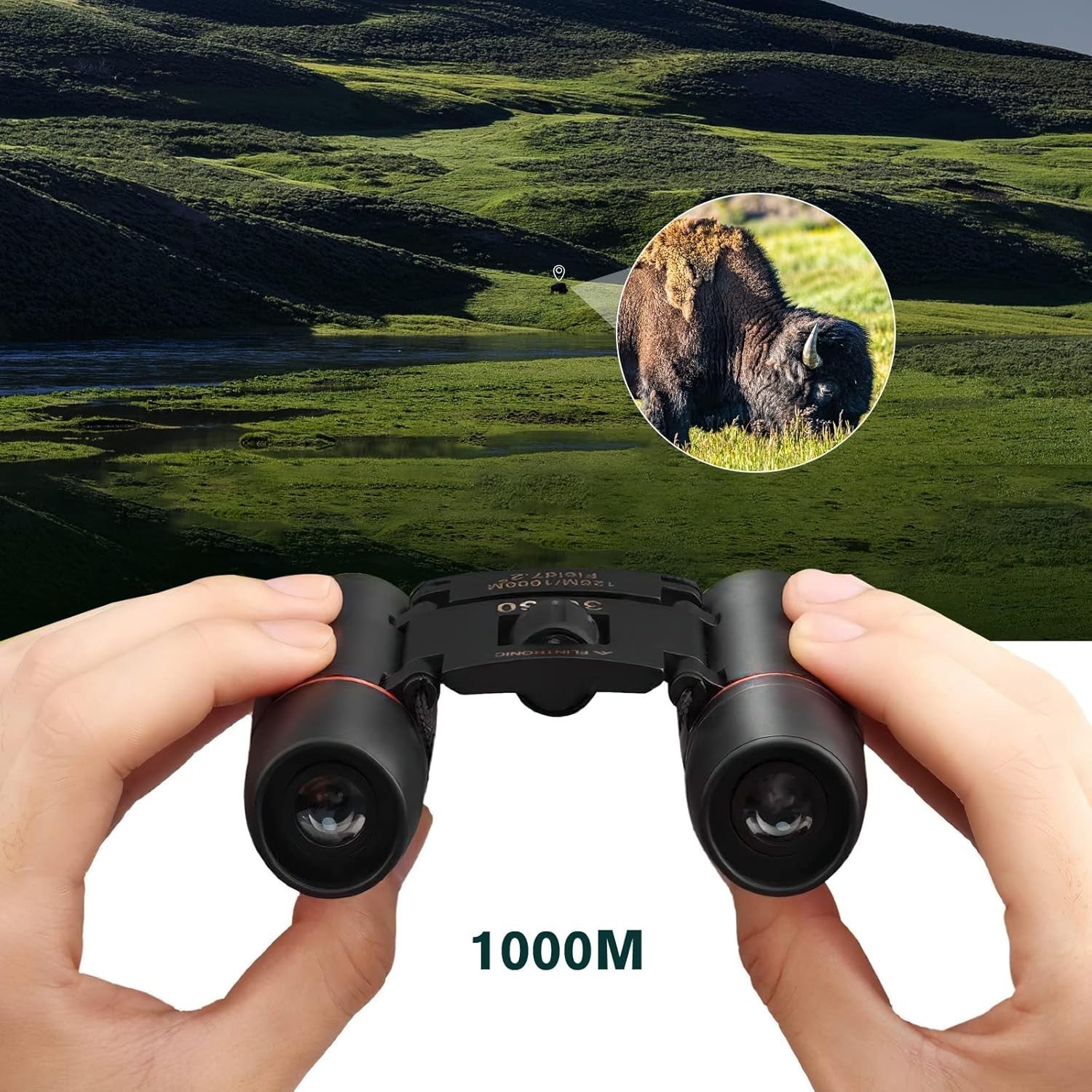 30x60 HD Mini Binoculars Compact Waterproof Pocket Size Travel Hiking Camping