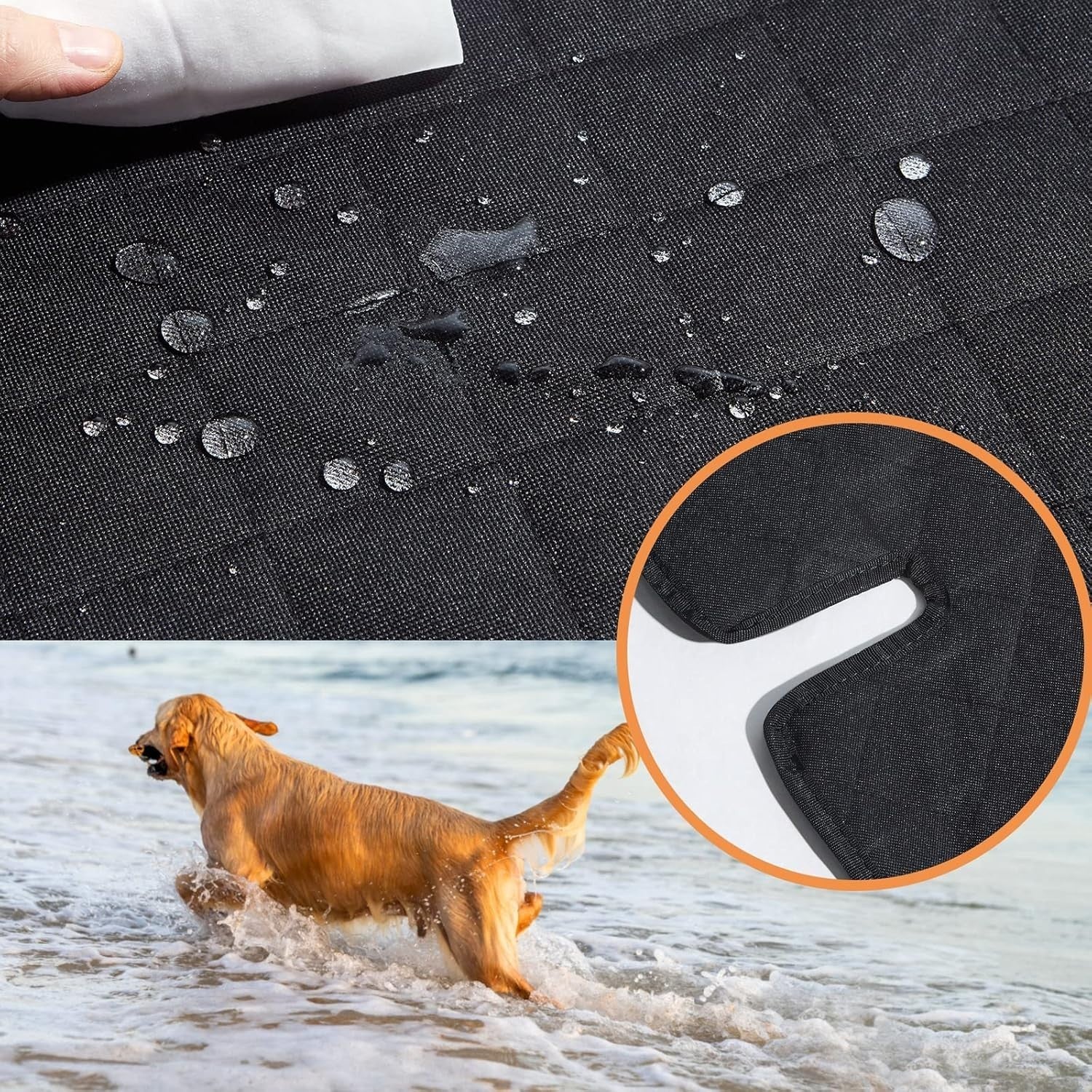 Waterproof SUV Dog Cargo Liner Trunk Seat Cover Non Slip Protector