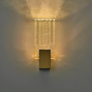 Gold Crystal Wall Light LED Sconce Tri-Color Lamp Modern Indoor Fixture 30cm