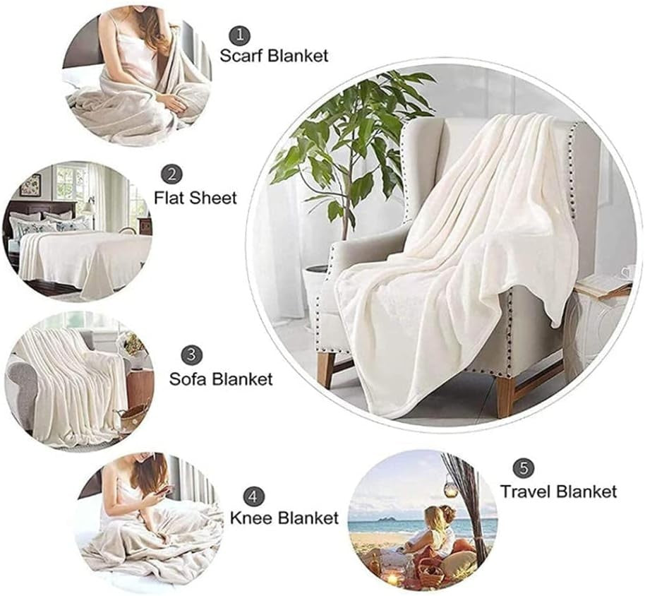 Blue Turtle Weighted Blanket 180x220 cm Flannel for Sofa, Bed & Camping