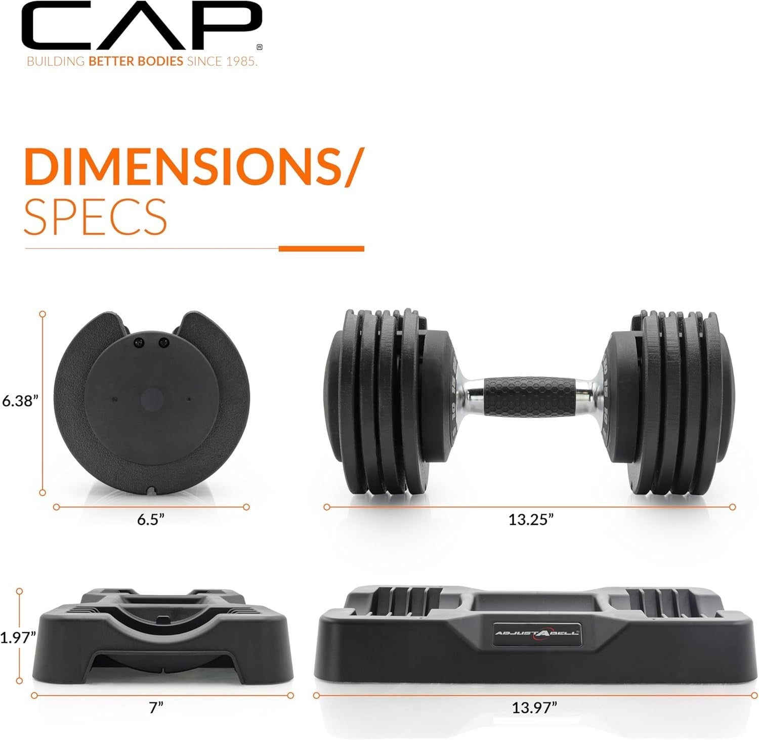 25lb Adjustable Dumbbell Pair Quick Twist Dial Space Saving Home Gym