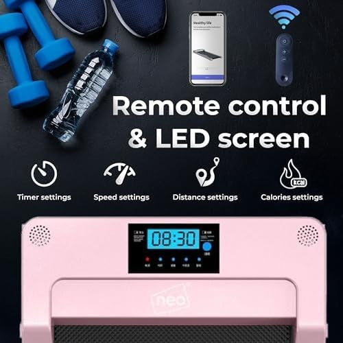 Under Desk Walking Treadmill LED Display Adjustable Speed Home Office