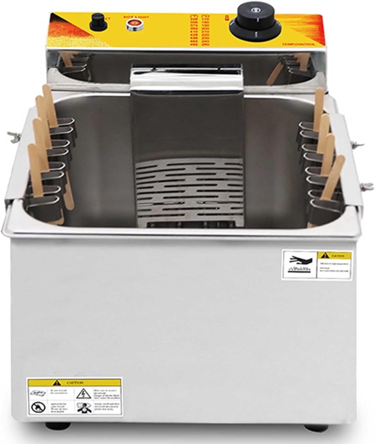 1900W Commercial Corn Dog Deep Fryer 12L Electric Stainless Steel