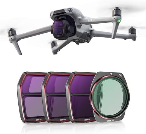 STARTRC ND/CPL Filter Set for DJI Air 3S Drone 4 Pack Lens Accessories