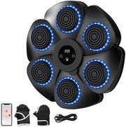 Music Boxing Machine Bluetooth LED Wall Mount Punch Trainer Home Workout