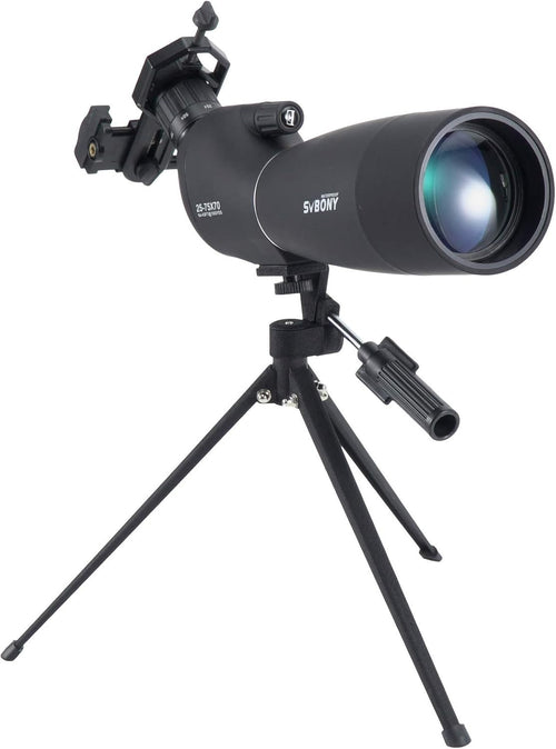 SV28 25-75x70 Black Spotting Scope HD BAK4 Prism Tripod