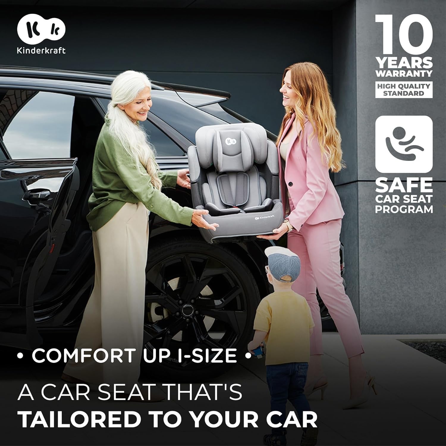 i-Size R129 Group 1/2/3 Child Car 5-Point Harness 76–150cm