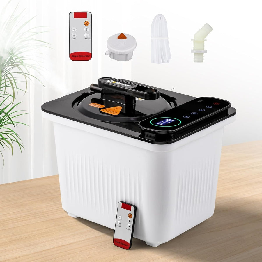 4L Steam Sauna Pot – 2000W Portable Home Sauna w/ Touch Screen & Remote