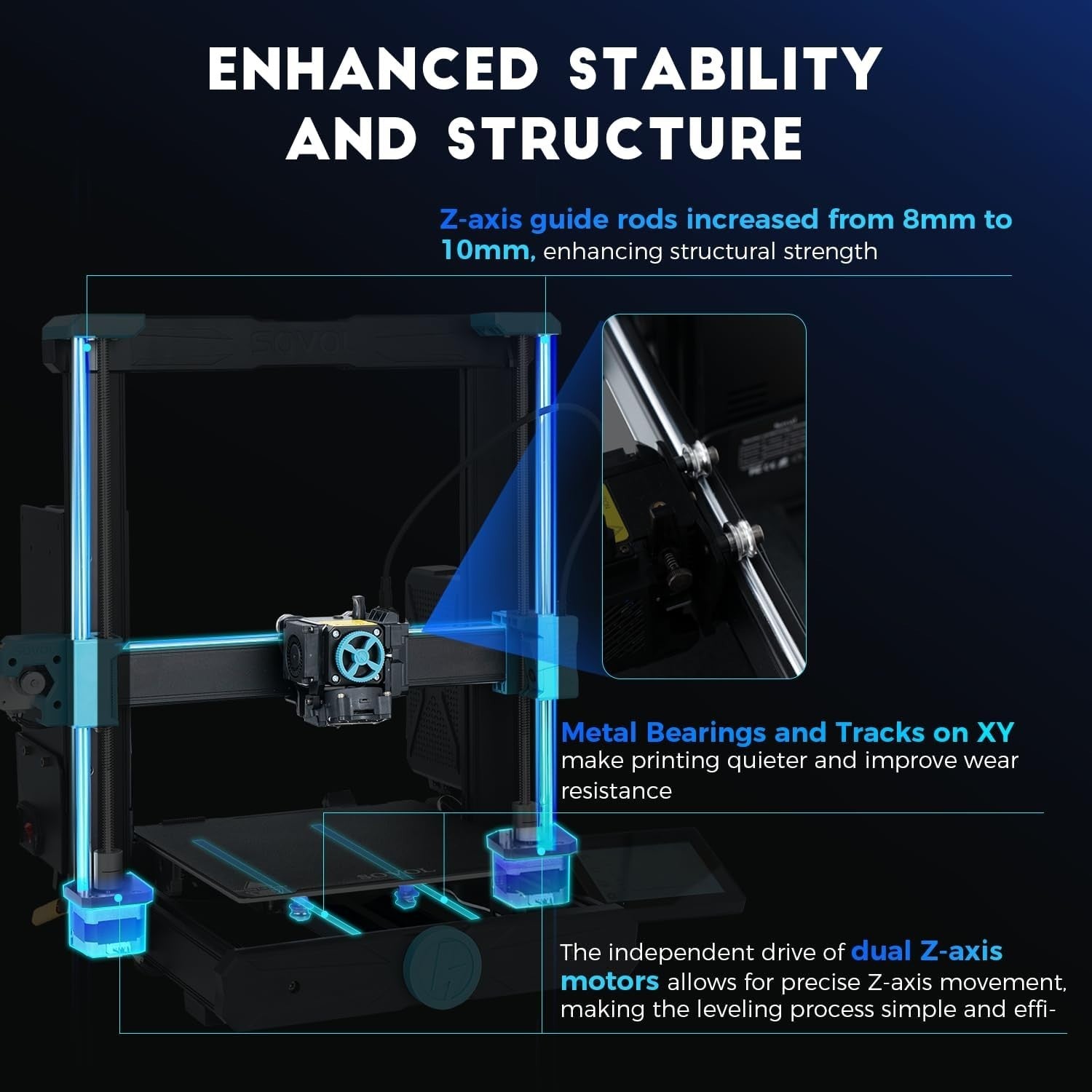 High Speed 3D Printer 600mm/s Auto Level Camera Direct Drive