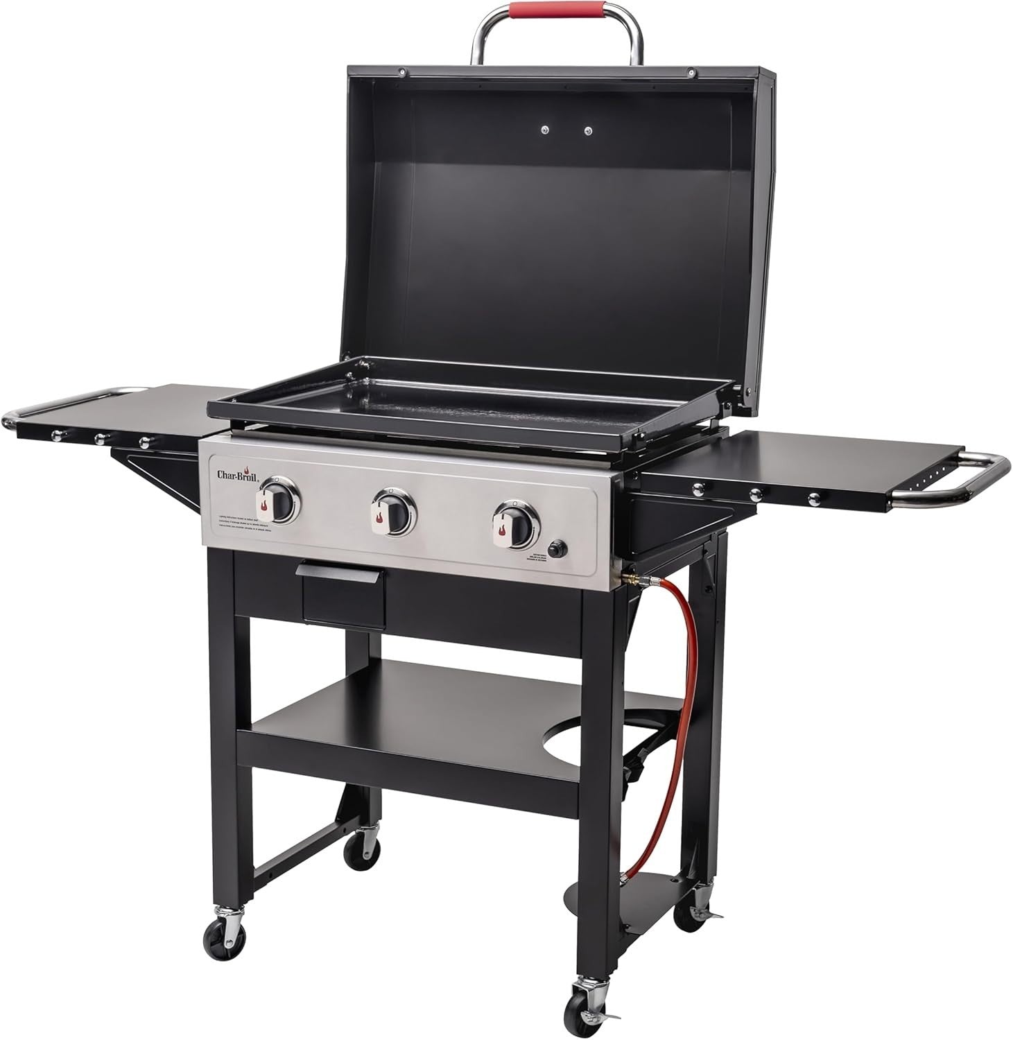 3 Burner Gas Griddle BBQ Outdoor Flat Top Grill Cast Iron Plate