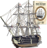 3D Metal HMS Victory Ship Model Kit Stainless Steel Puzzle 389PCS Gift