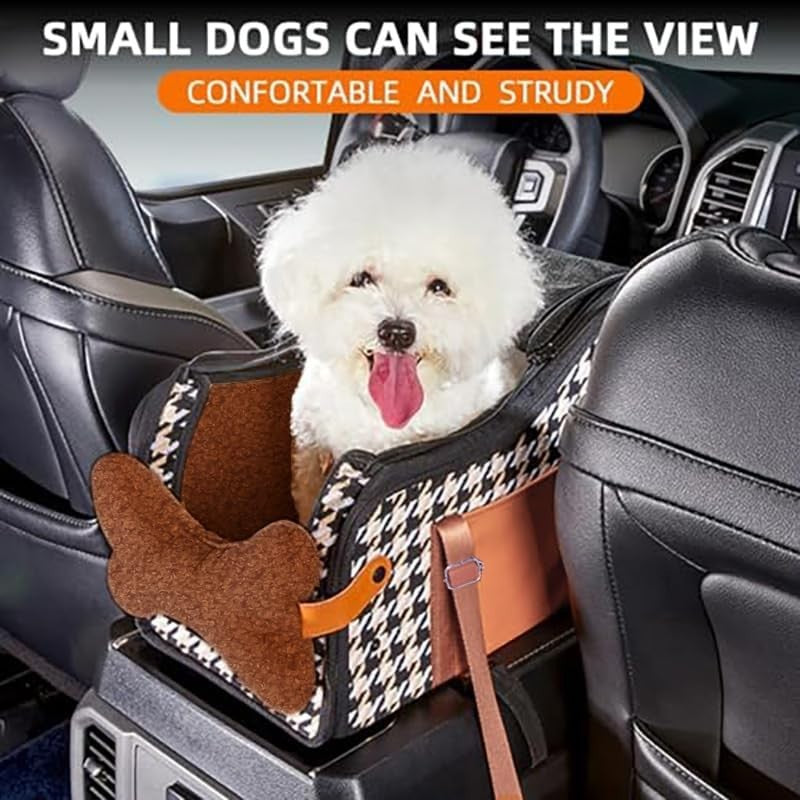Dog Car Seat Center Console Booster Carrier Portable Pet Travel Bed 7kg