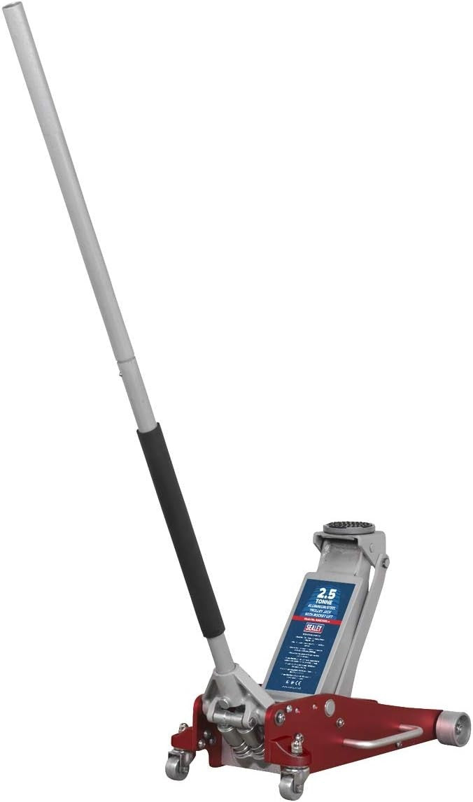 2.5 Ton Aluminium Steel Trolley Jack Rocket Lift 300–468mm Lightweight Quick