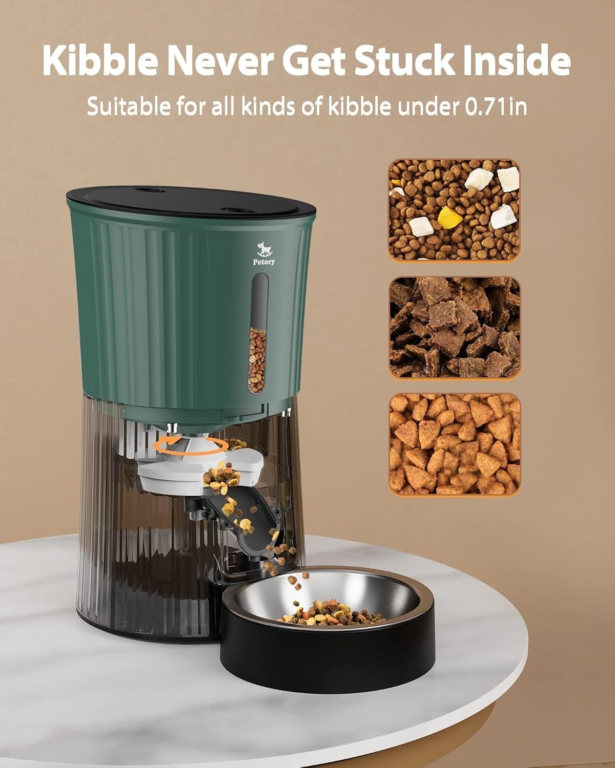 4L Automatic Pet Feeder Timer Food Dispenser 6 Meals Portion Control