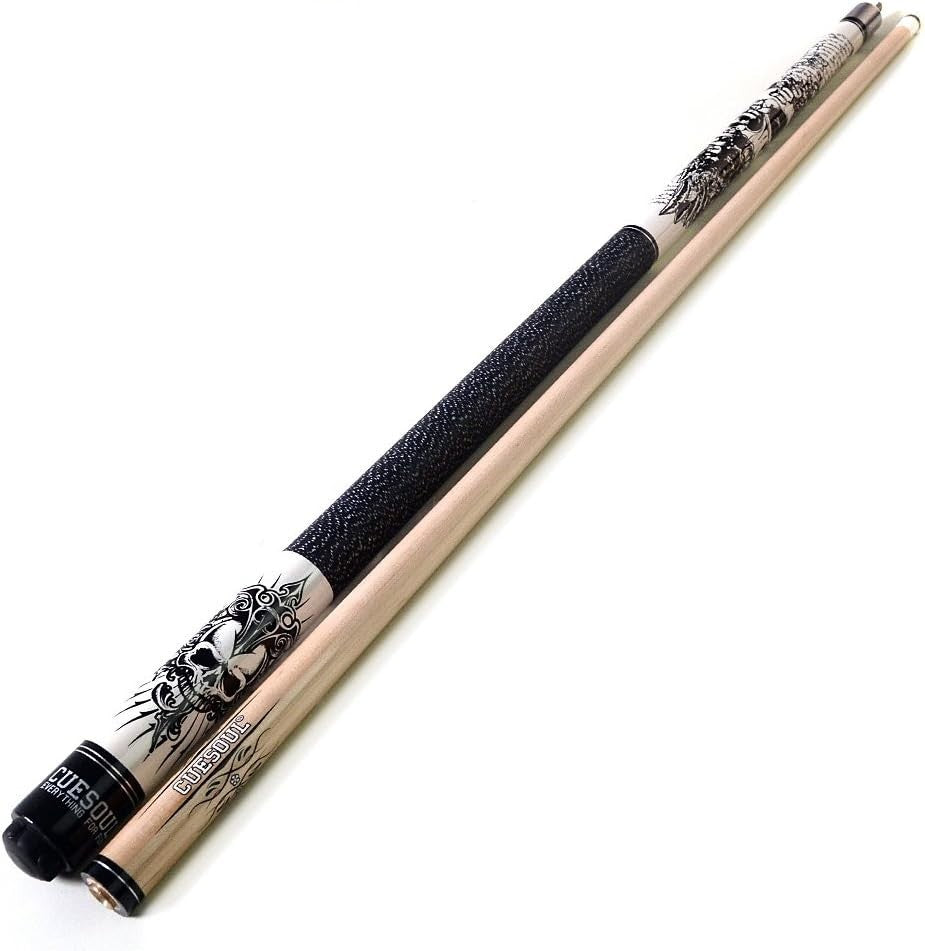 Professional 58” Pool Cue 21oz Maple Shaft 13mm Carbon Ferrule Set